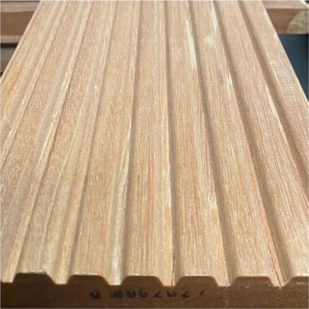 Yellow Balau Grooved Decking